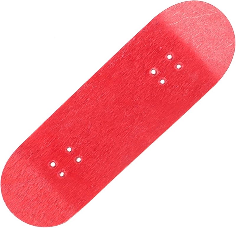 Red Professional Wooden Finger Skateboard Dual Sided Stained Maple Deck for Fingertip Movement and Early Education - Image 1